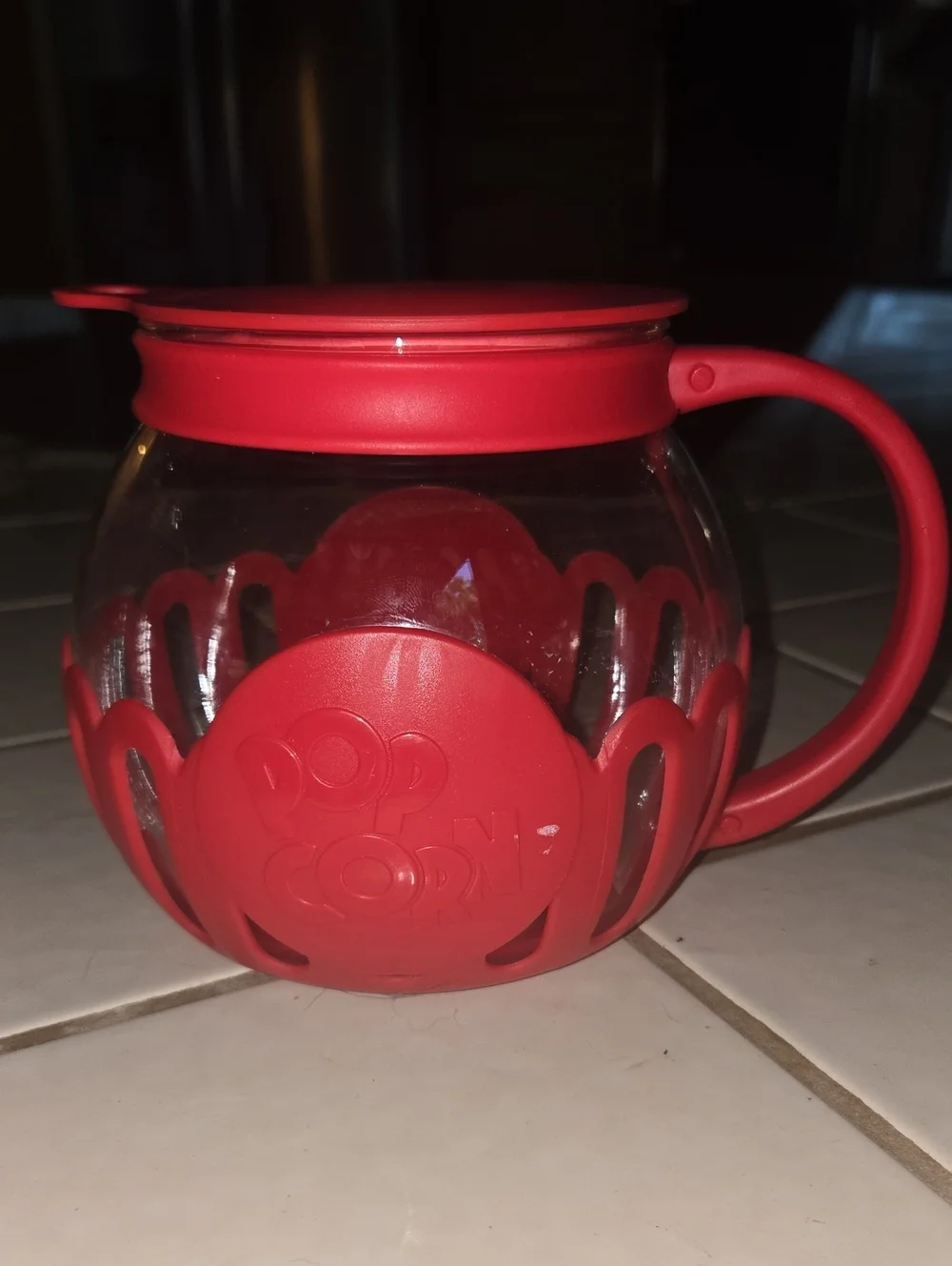 Tasty Mini Pop Glass  Microwave Popcorn Popper 1.5 quart